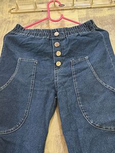 Wide Leg Denim Pants