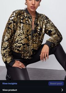 Sequin Bomber Jacket