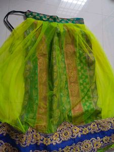 Green Embellished Lehenga Choli