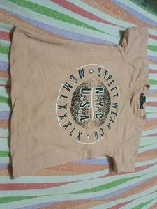 Peach Graphic Tee