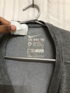 Nike Cotton Grey T Shirt
