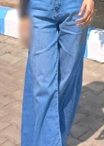 Wide Leg Denim Jeans