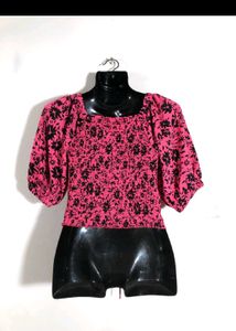 Pink Crop Top