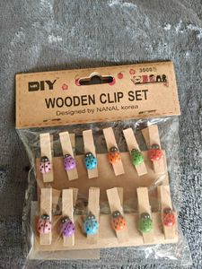 Wooden Clip Set