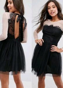 Net And Lace Dress For Birthday Or Prom Parties