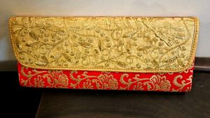 Womens Party Wear Red Sling Clutch from Pantaloons