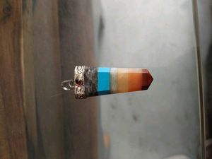 Chakra Flat Pendant Crystal Healing Gemstone