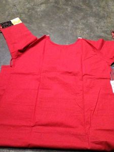 Red Patchwork Tunic Dress