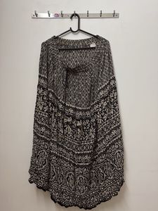 Boho Print Midi Skirt