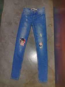 Floral Patch Jeans