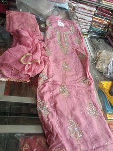 Pink Embroidered Salwar Suit
