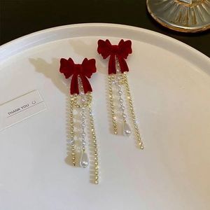 Velvet korean Bowtie Earrings🎀