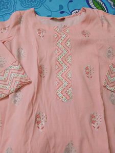 Peach Kurta Set