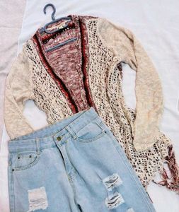 🎁Buy1 Get1 Free Boho Fringe Cardigan A