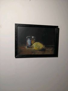 Framed Lemon Still Life Art