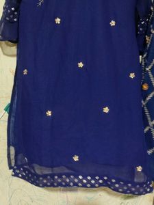 Elegant Navy Blue Kurta Set