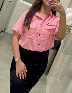 Girly Button Top Shirt