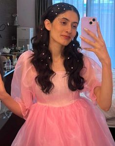 Cute Organza Dress, Colour Available 🥰