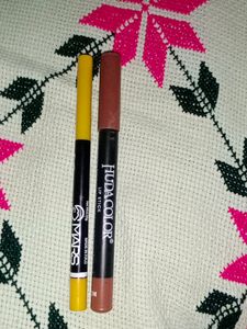 MARS EYE &amp; LIP LINER AND HUDA COLOR lipstick