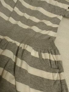 Grey white middy