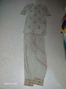 Floral Embroidered Kurta Pant Set