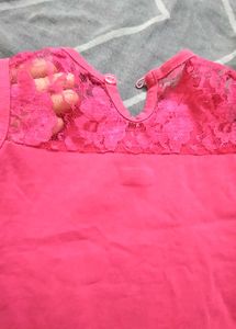 Top With Lace Design