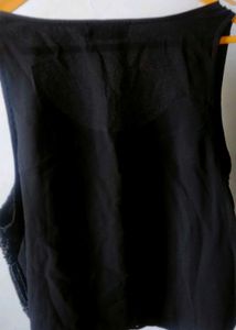 A Beautiful Black Sleeveless Tunic