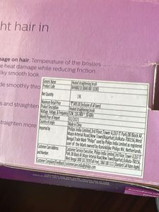 Phillips advanced hair straightening brush