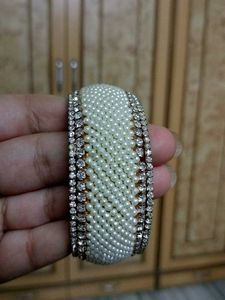 Pearl & Rhinestone Bangle