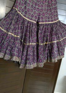 Partywear Women Printed Sharara Suit Set
