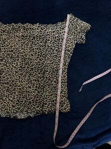 SHEIN Leopard Print Off-Shoulder Top