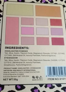 2 in 1 Palette  Highlighter +Eyeshadow