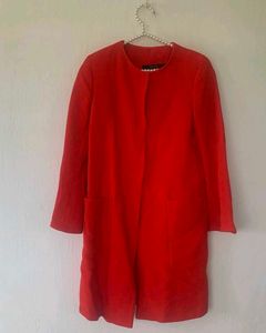 Red Zara long Coat