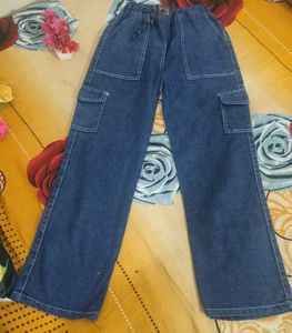 Wide Leg Denim Jeans