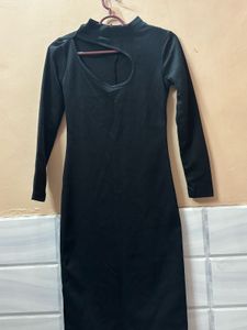 Chic Black Cutout Bodysuit