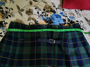 Vintage Plaid Kilt Skirt