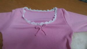 Lacey Coquette Pink Crop Top