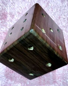 Big Wooden Dice/ Pen Holder