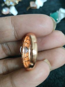 Elegant Rose Adjustable Gold Ring
