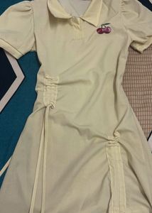 Cute Cherry Detail Mini Dress