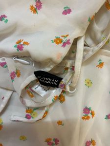 Floral Backless Dress