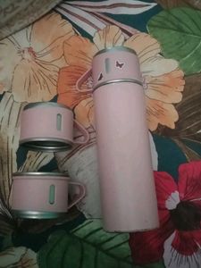 Vaccum Flask 500ml 3 Cup Set