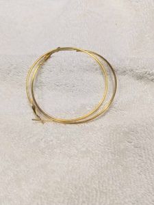 Earring Circle Golden Colour Big Ear Ring