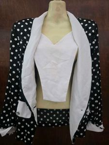 vintage Polka Dot Blazer