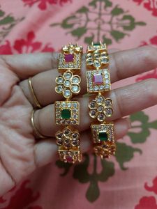 Beautiful One Gram Multistone Bangle. New. Size 2.6