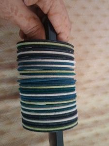 Green Colorful Bangle Set (34 Pieces)