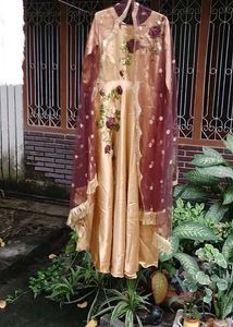 Elegant Embroidered Gown ✨️