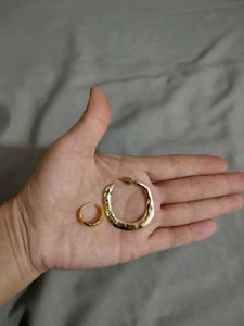 Antitarnish Gold Hoop Earring
