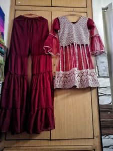 Heavy Sharara Set ZariNag Full Embroidered Work