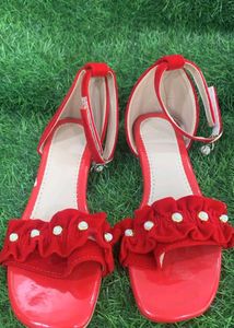 Korean Red Sandal For Gilrs (7-8 YEARS)